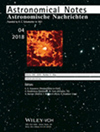 ASTRONOMISCHE NACHRICHTEN杂志封面